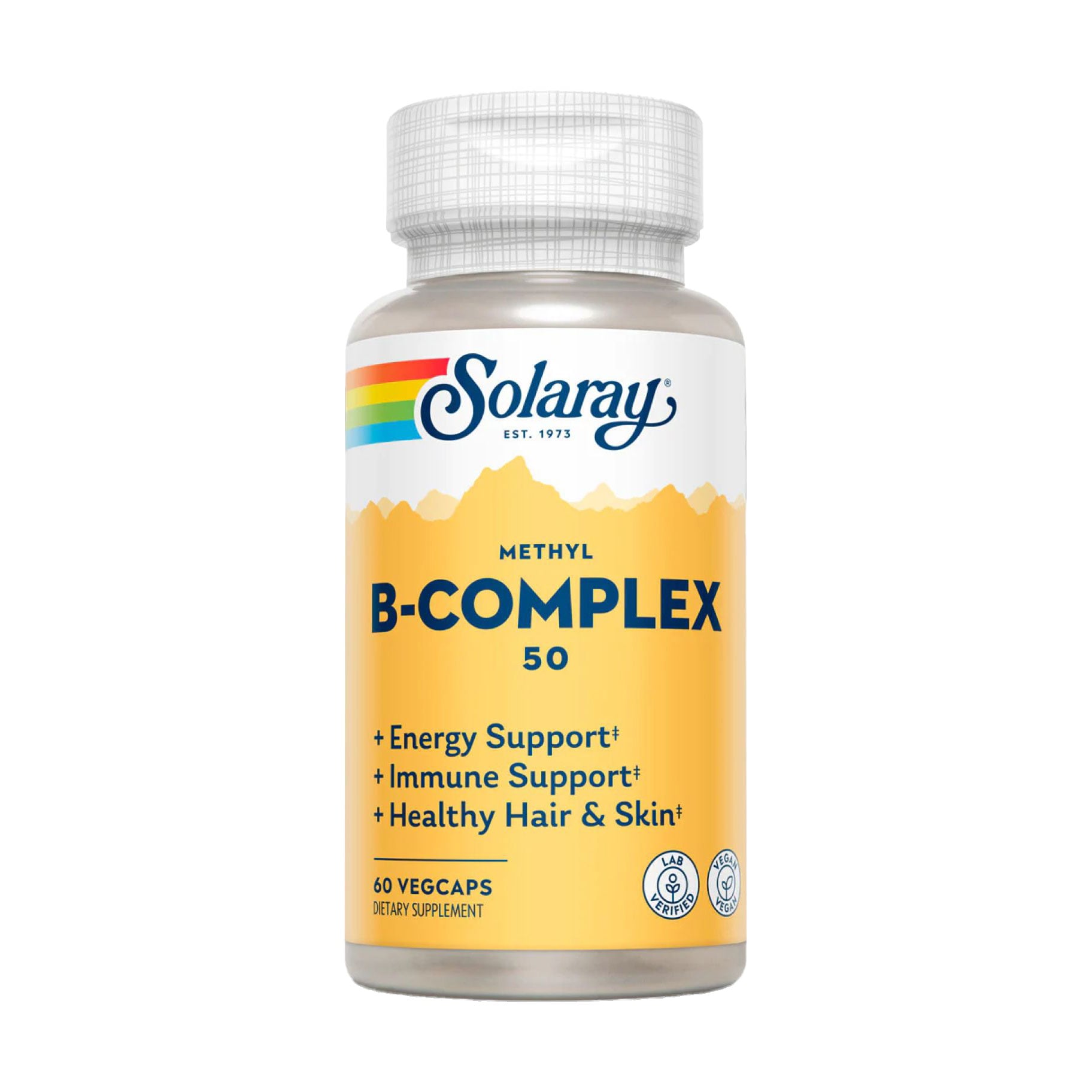Вітаміни групи В Solaray Methyl B-Complex 50, 60 вегетаріанських капсул