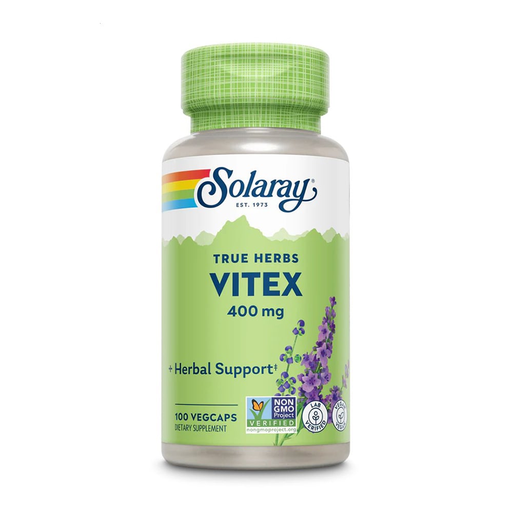 Вітекс Solaray Vitex 400 мг, 100 вегетаріанських капсул