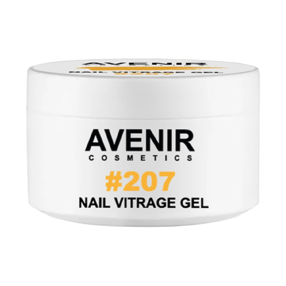Вітражний гель для нарощування нігтів Avenir Cosmetics Nail Vitrage Gel 207, 15 мл