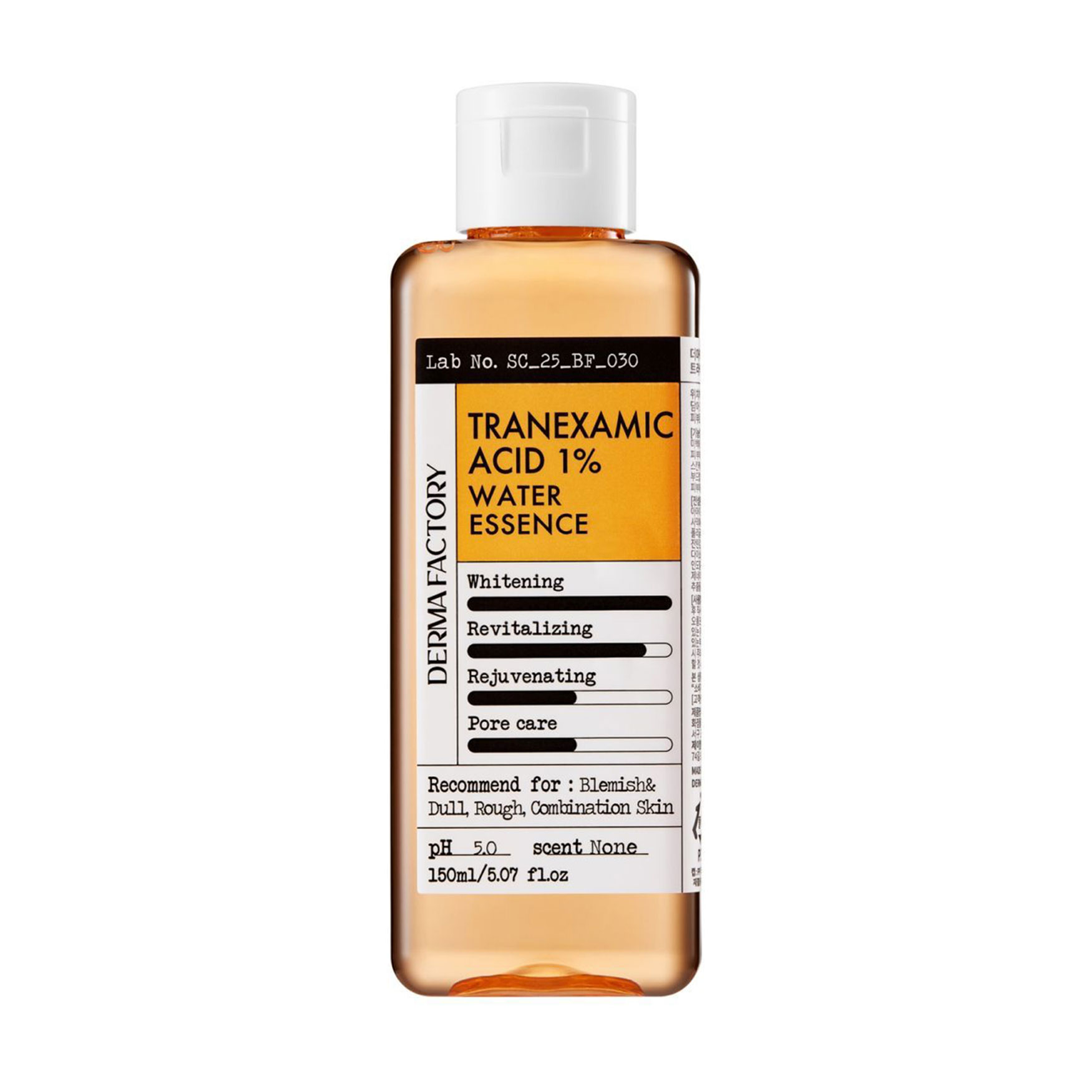 Водна есенція для обличчя Derma Factory Tranexamic Acid 1% Water Essense з транексамовою кислотою 1%, 150 мл