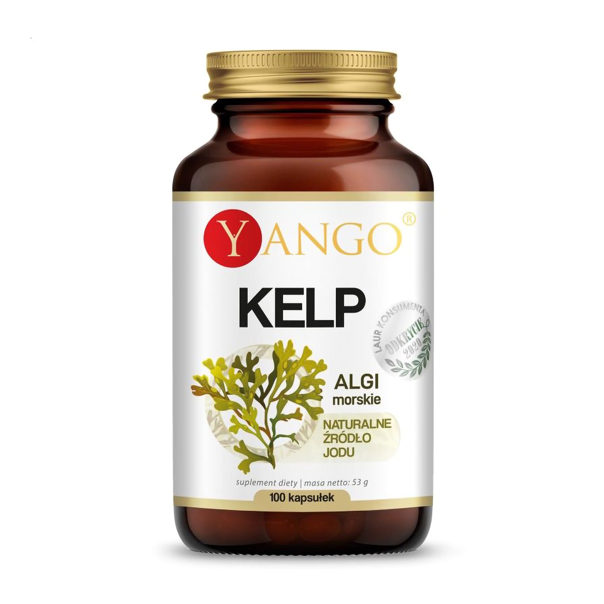 Водорості морські Yango Kelp Sea-Iodine, 100 капсул