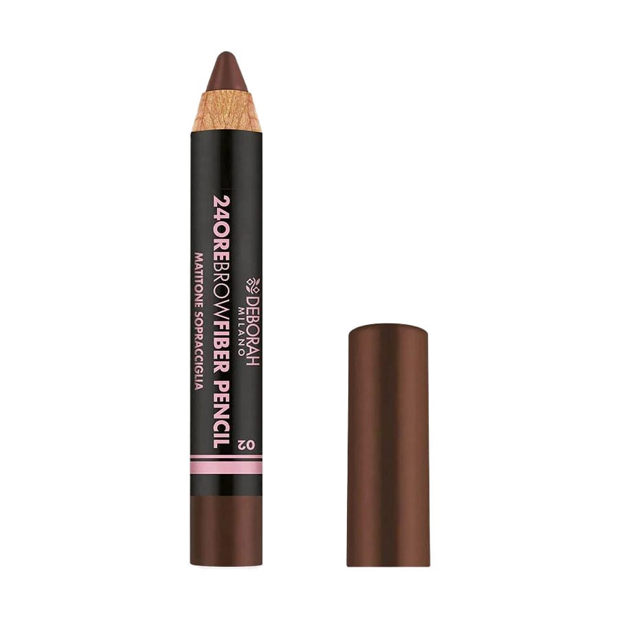 Водостійкий олівець для брів Deborah 24Ore Brow Fiber Pencil 02 Light Brown, 0.1 г