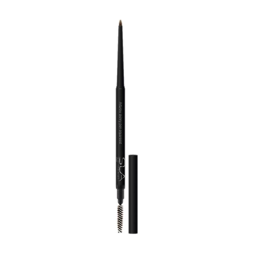 Водостійкий олівець для брів SLA Paris Angled Eyebrow Pencil Artbrow Aquaresist Skinny Pen 52 Dark Brunette, 1.4 г