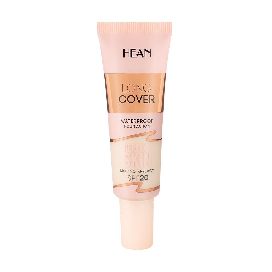 Водостійкий тональний крем для обличчя Hean Long Cover Perfect Skin SPF 20, C04 Warm Beige, 25 мл