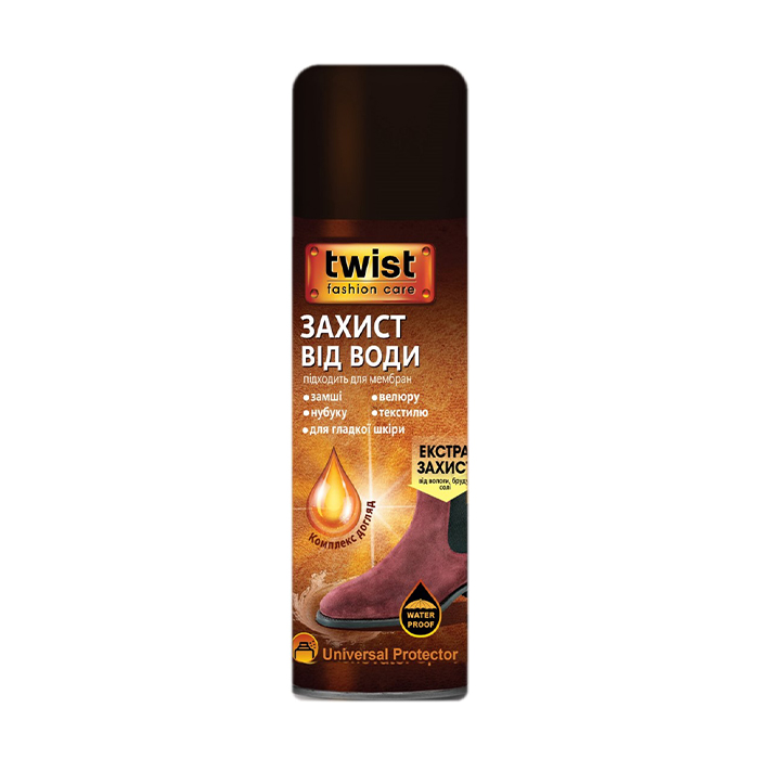 Водовідштовхувальний спрей для взуття Twist Fashion Care, 250 мл