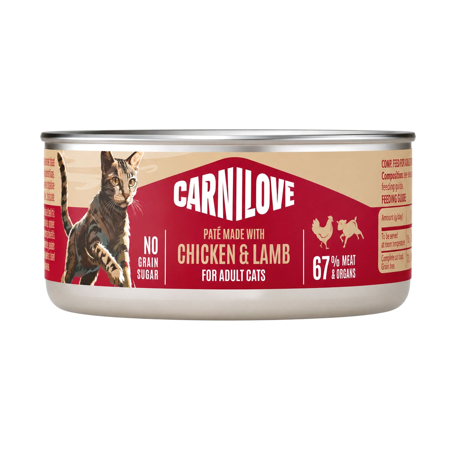 Вологий корм для дорослих котів Carnilove Chicken &amp; Lamb Паштет з куркою та ягням, 100 г