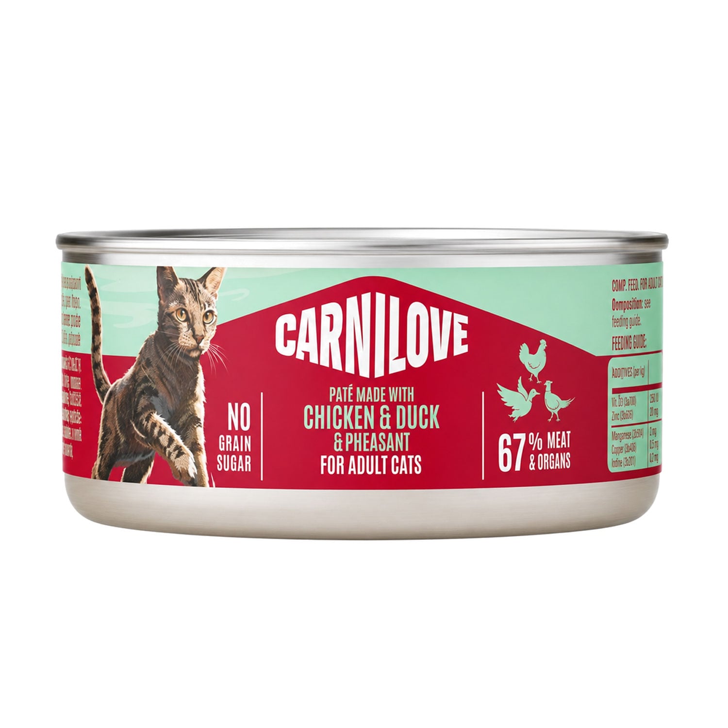 Вологий корм для дорослих котів Carnilove Chicken &amp; Duck &amp; Pheasant Паштет з куркою, качкою та фазаном, 100 г