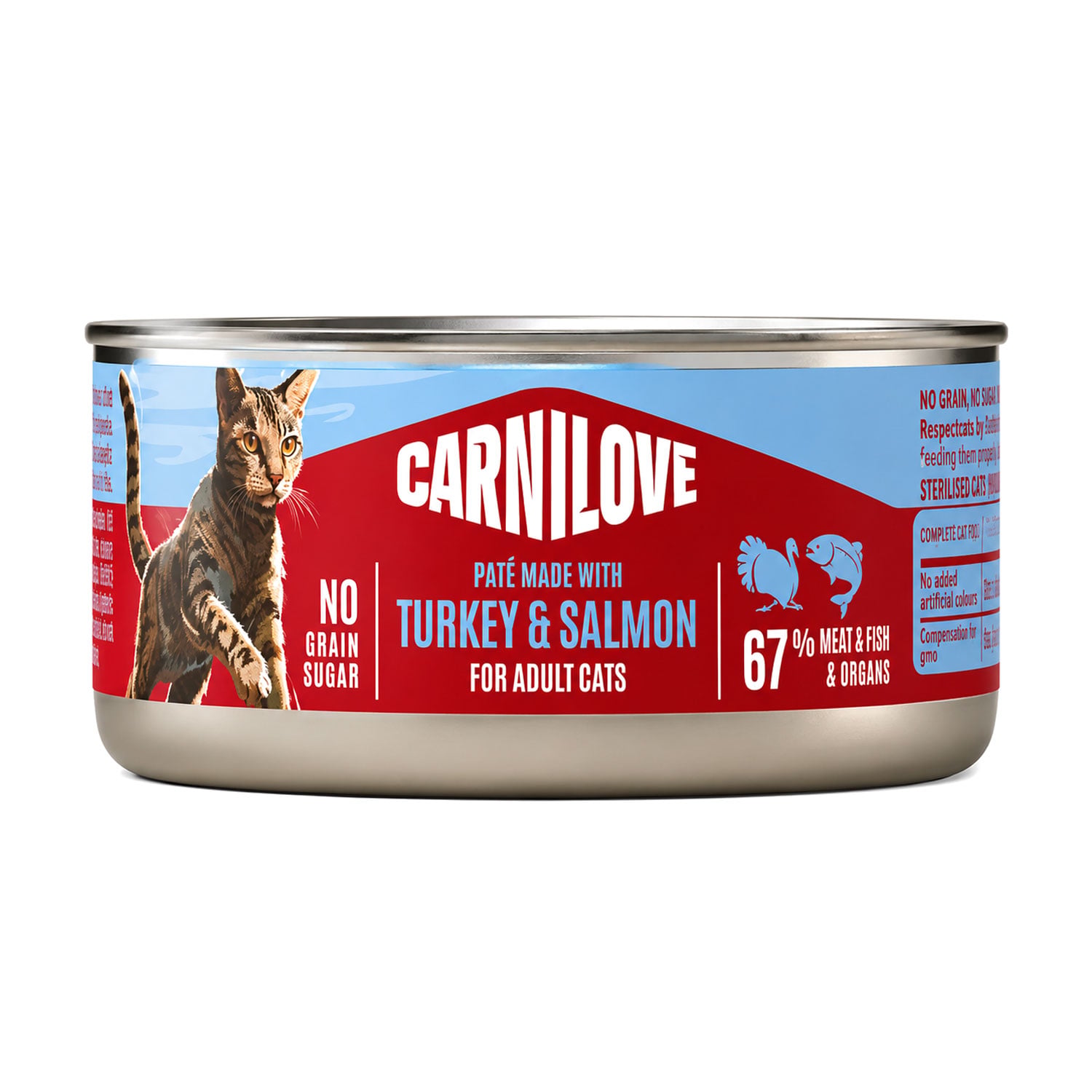 Вологий корм для дорослих котів Carnilove Turkey &amp; Salmon Паштет з індичкою та лососем, 100 г
