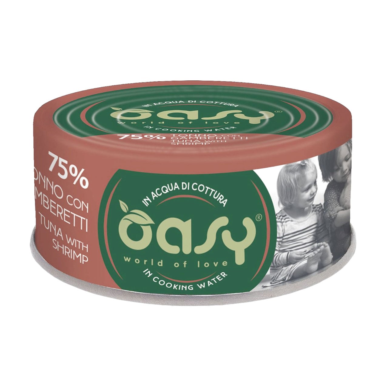 Вологий корм для дорослих котів Oasy Cat Wet More Love з тунцем та креветками, 70 г
