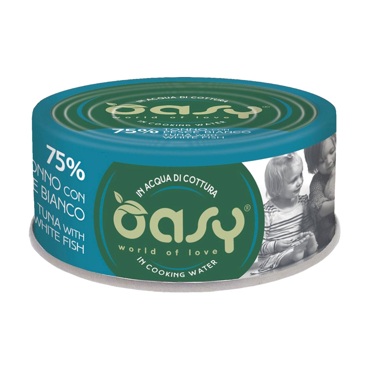 Вологий корм для дорослих котів Oasy Cat Wet More Love з тунцем та білою рибою, 70 г