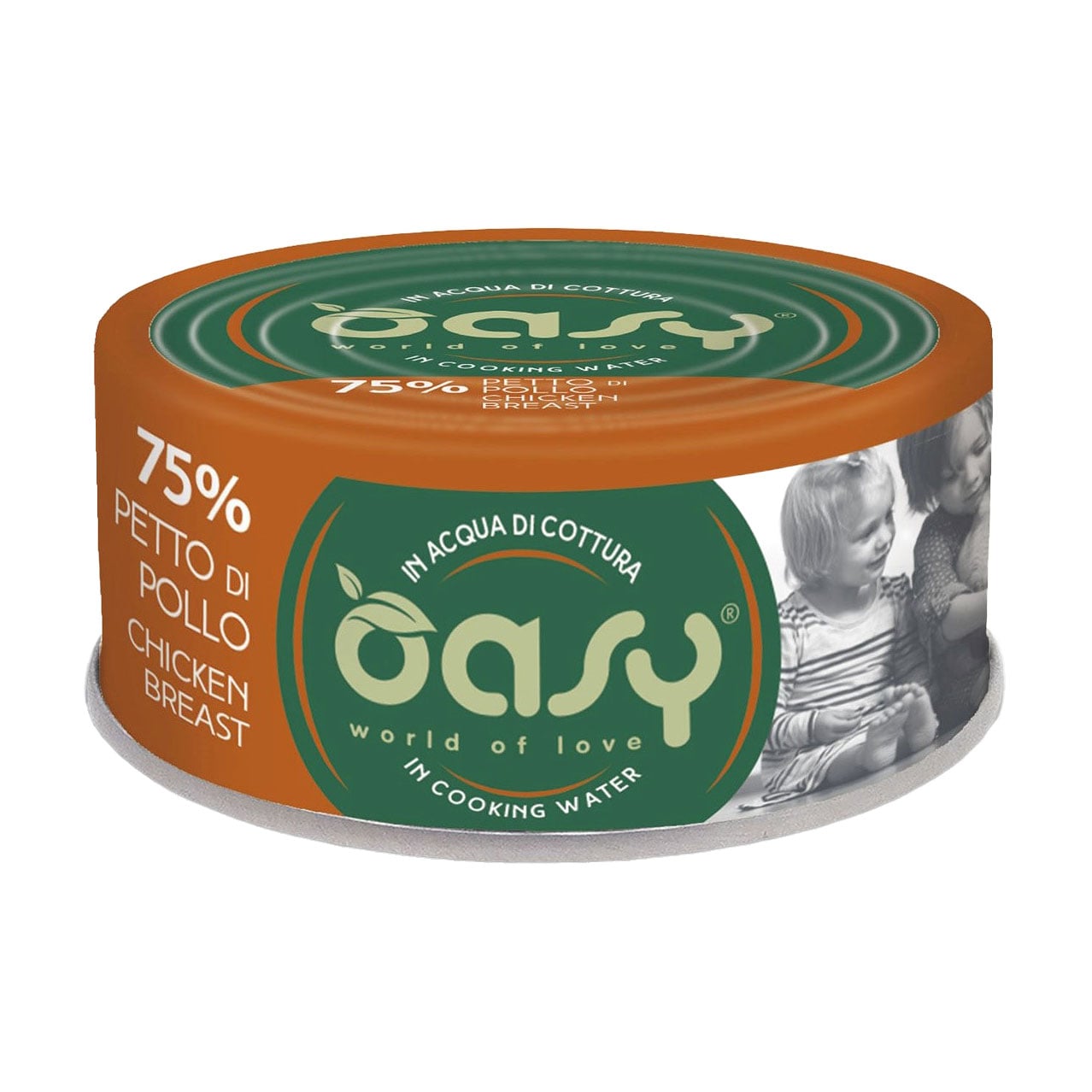 Вологий корм для дорослих котів Oasy Cat Wet More Love з філе курки, 70 г