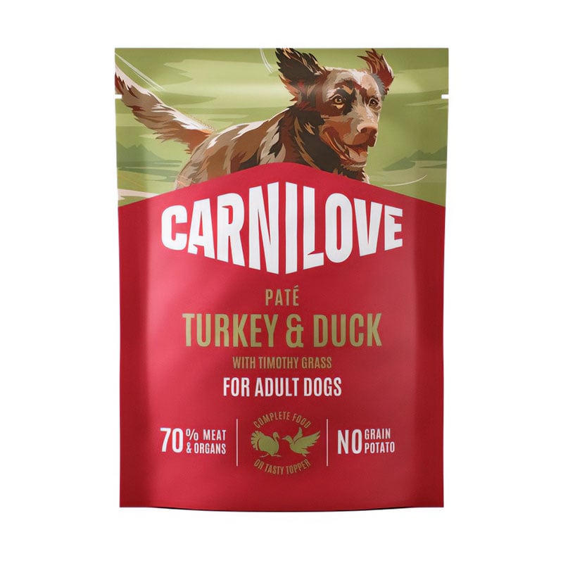 Вологий корм для дорослих собак Carnilove Turkey &amp; Duck With Timothy Grass Паштет з індичкою, качкою та тимофіївкою, 300 г