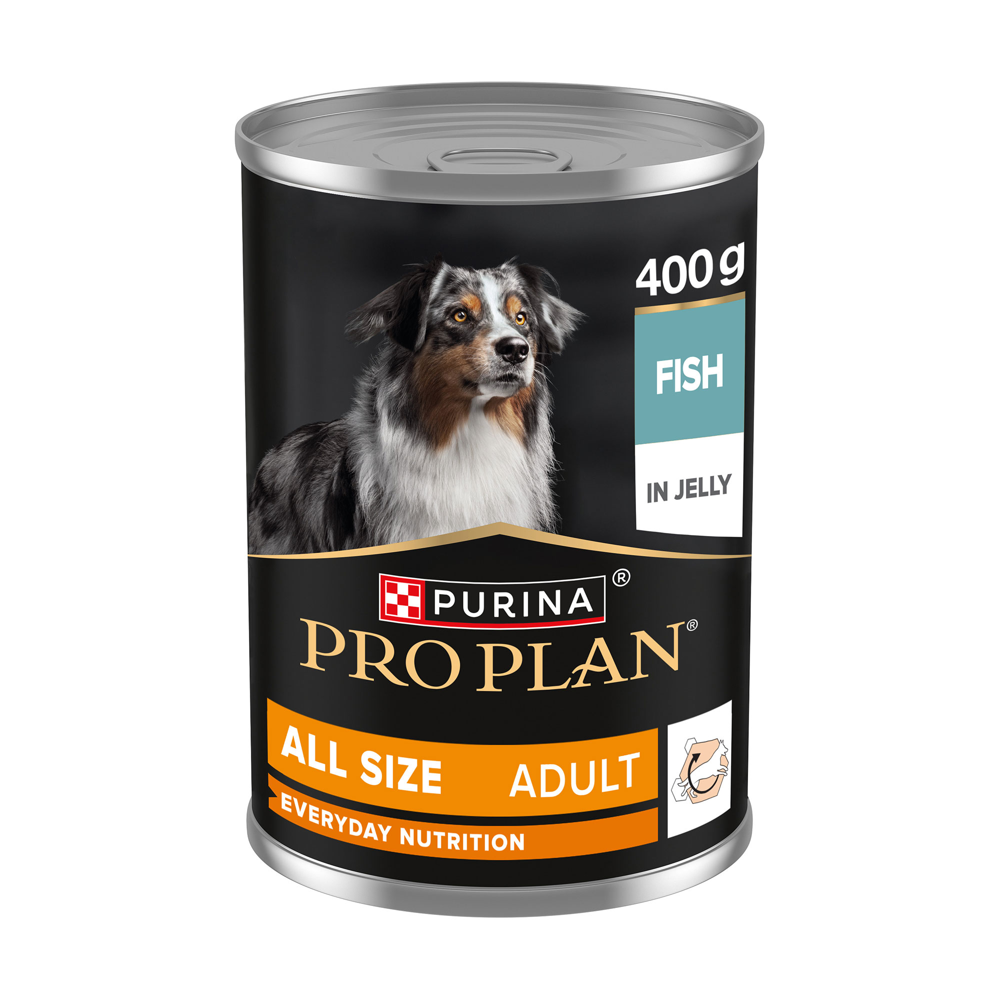 Вологий корм для дорослих собак Pro Plan All Size Adult шматочки в желе, з рибою, 400 г
