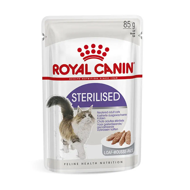 Вологий корм для дорослих стерилізованих котів Royal Canin Sterilized паштет, 85 г (41470010)