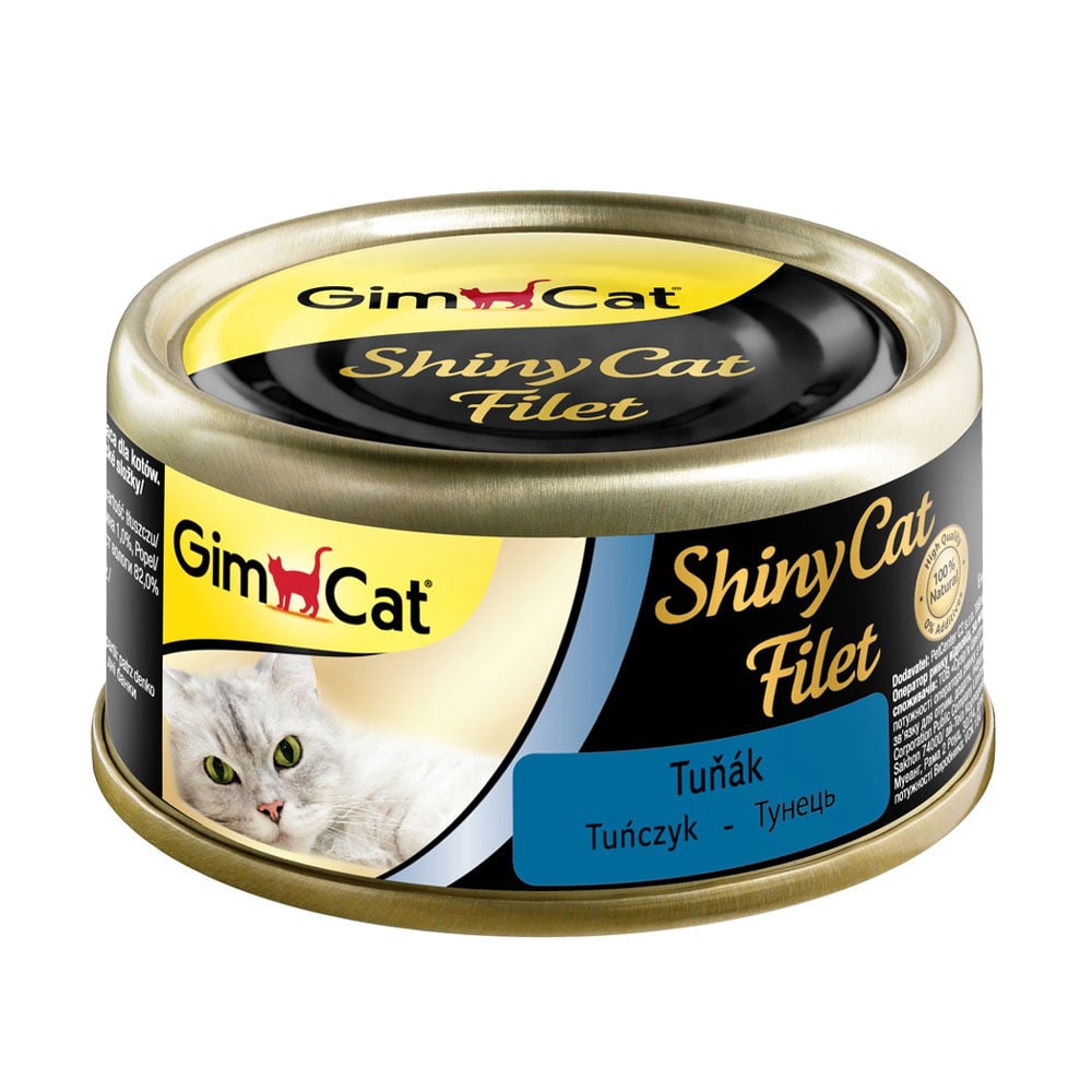 Вологий корм для кішок GimCat Shiny Cat Filet Тунець, 70 г