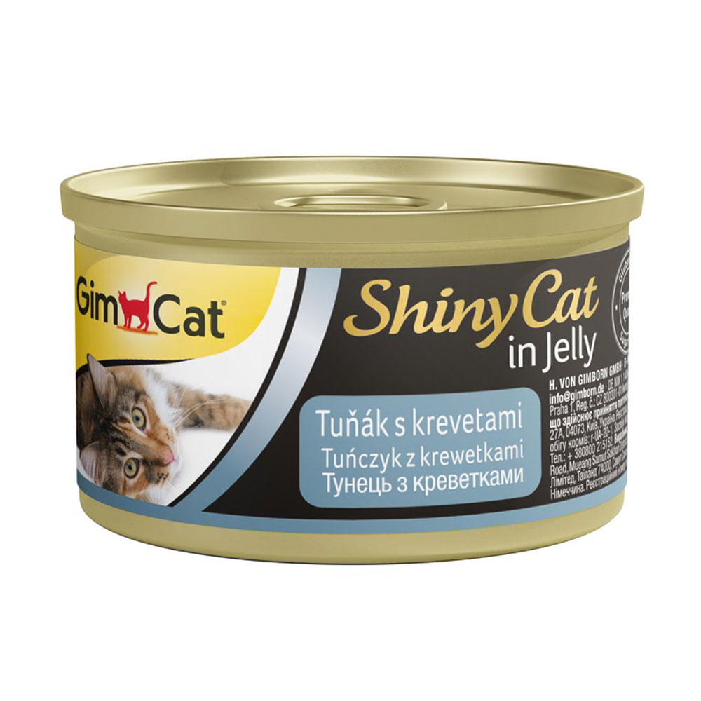Вологий корм для кішок GimCat Shiny Cat Тунець та креветки, 70 г