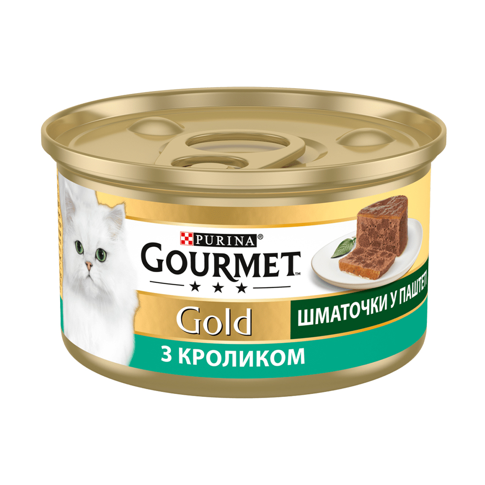 Вологий корм для кішок Purina Gourmet Gold з кроликом, 85 г
