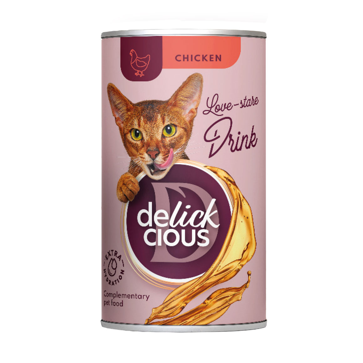 Вологий корм для котів Delickcious Напій з куркою, 140 г