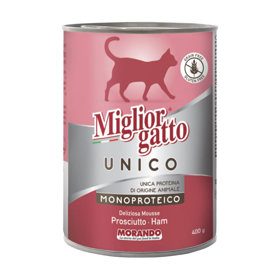Вологий корм для котів Morando Migliorgatto Unico Rustic Паштет з прошутто, 400 г