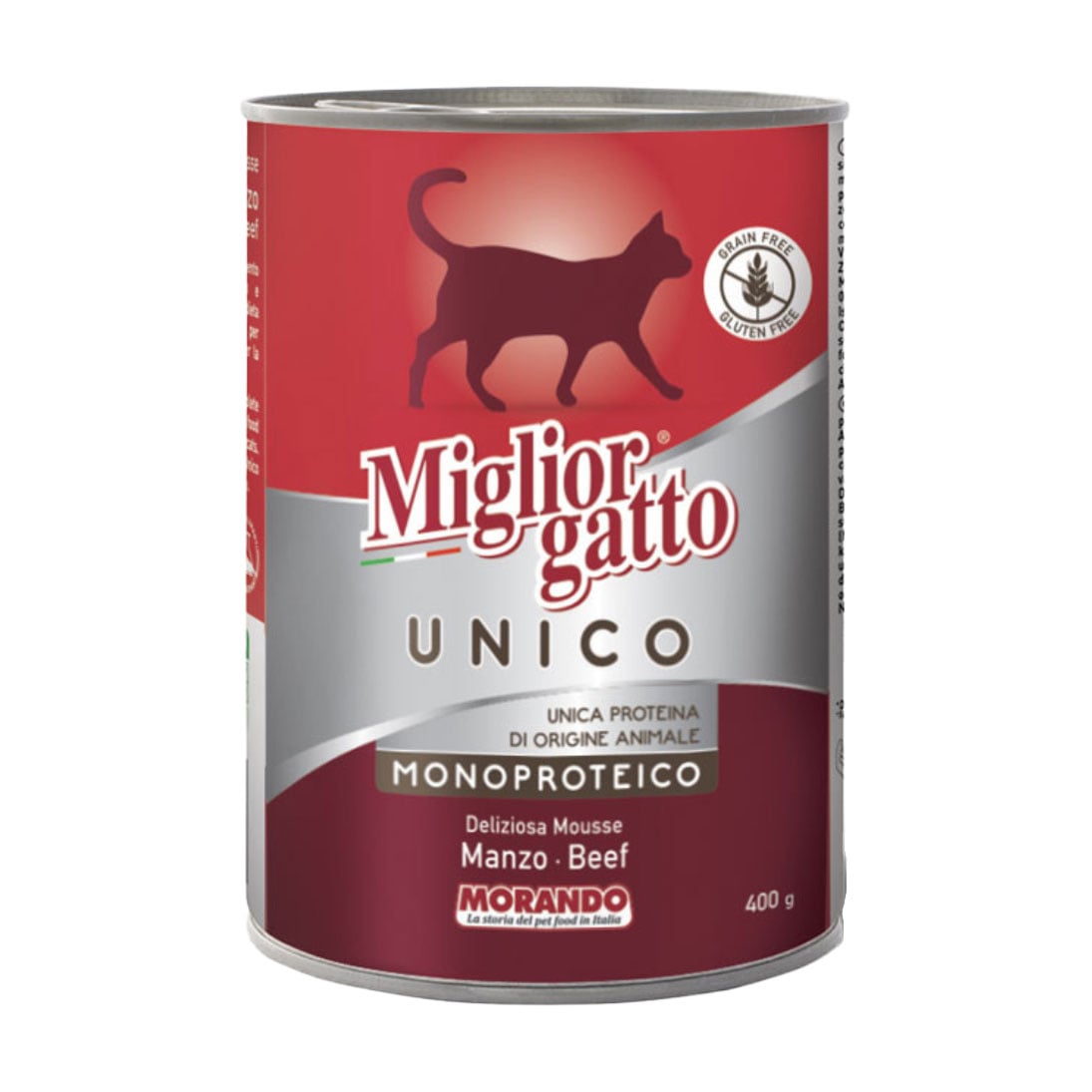Вологий корм для котів Morando Migliorgatto Unico Rustic Паштет з телятини, 400 г