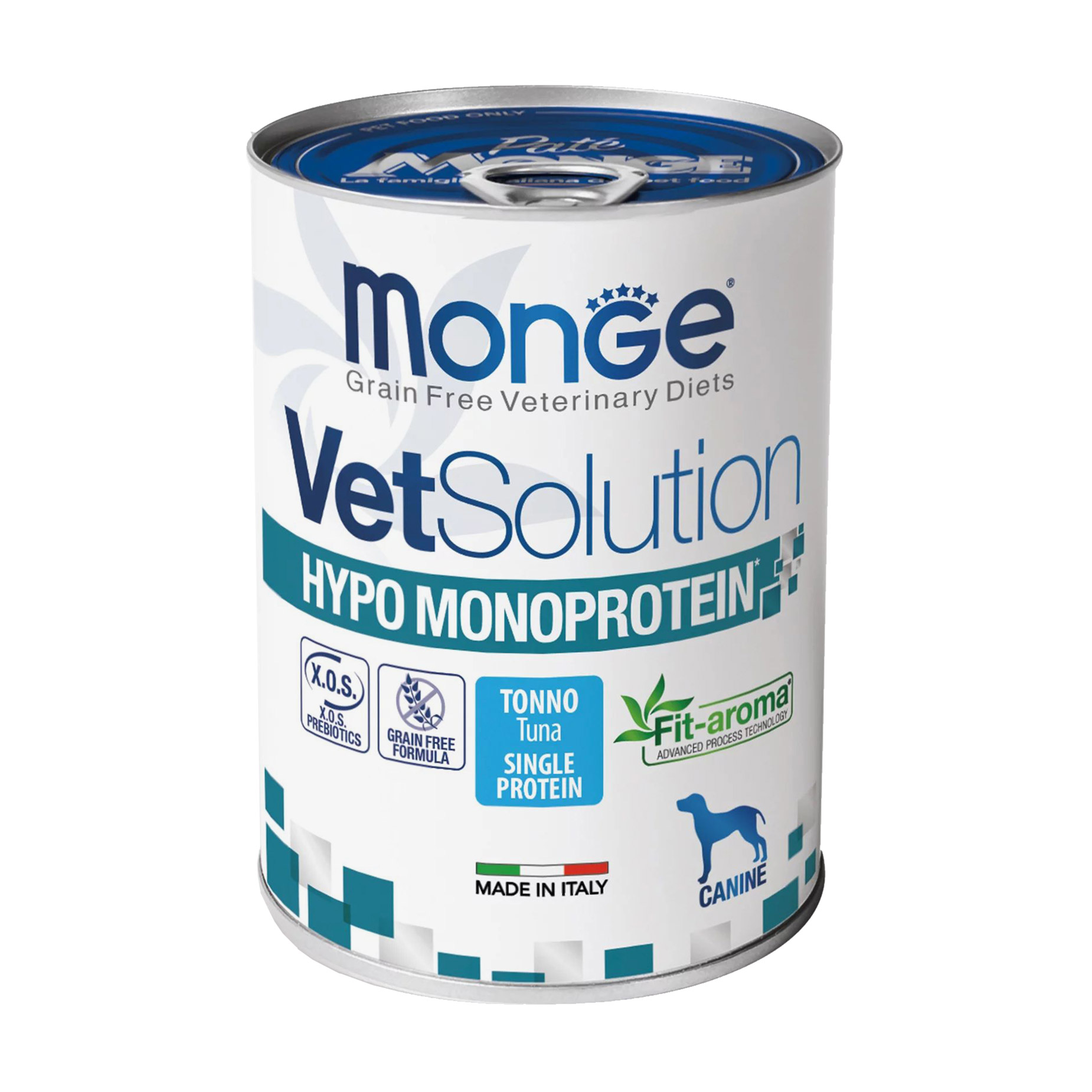 Вологий корм для собак Monge VetSolution Hypo Monoprotein зі смаком тунця, 400 г