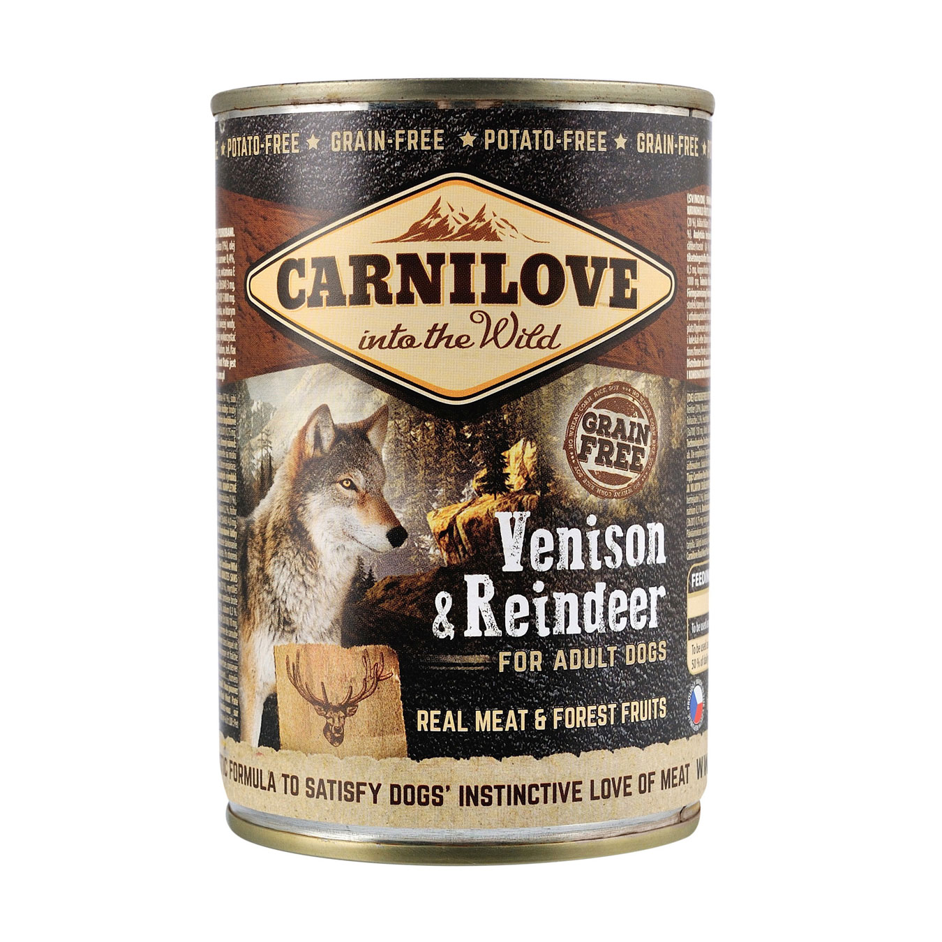 Вологий корм для собак всіх порід Carnilove Venison &amp; Reindeer For Adult Dog з олениною, 400 г