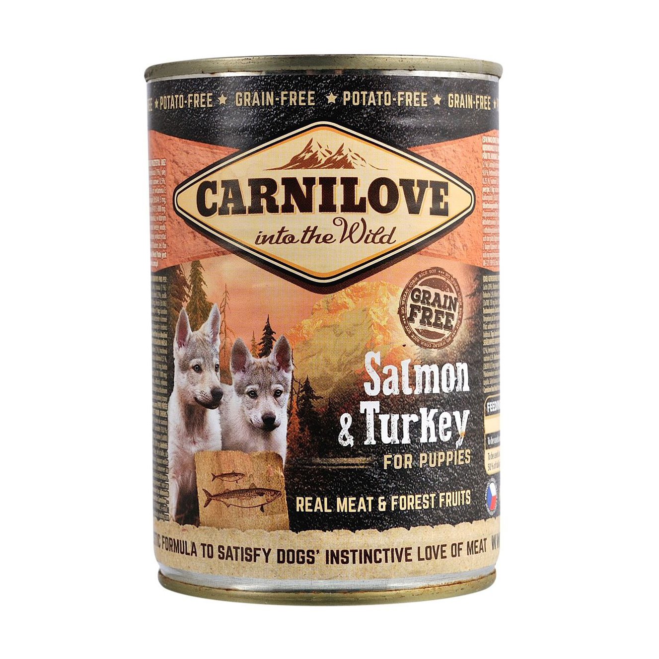 Вологий корм для цуценят Carnilove Salmon &amp; Turkey з лососем та індичкою, 400 г