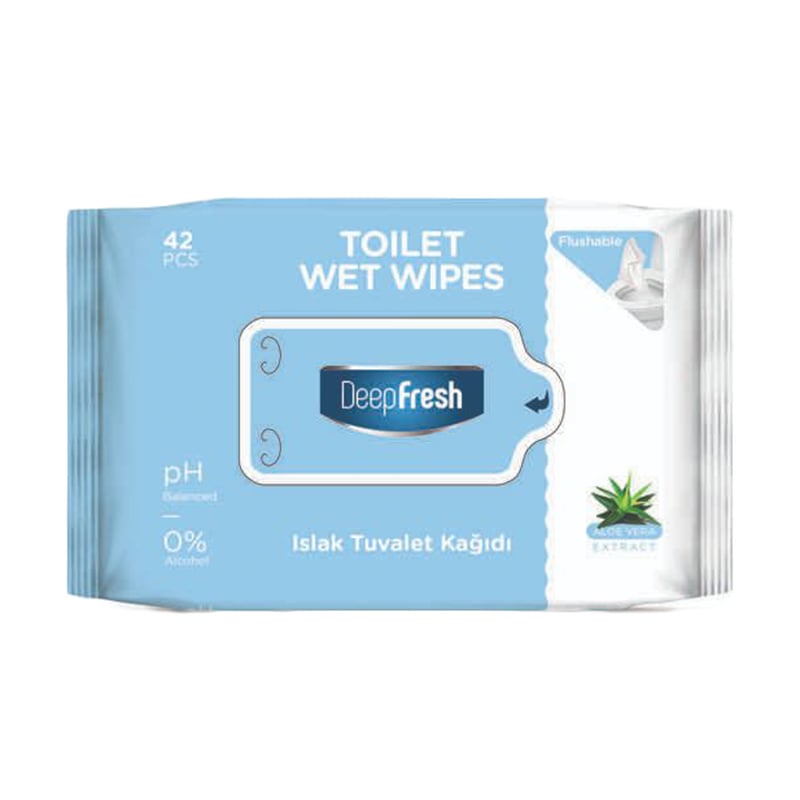 Вологий туалетний папір DeepFresh Toilet Wet Wipes, 42 шт