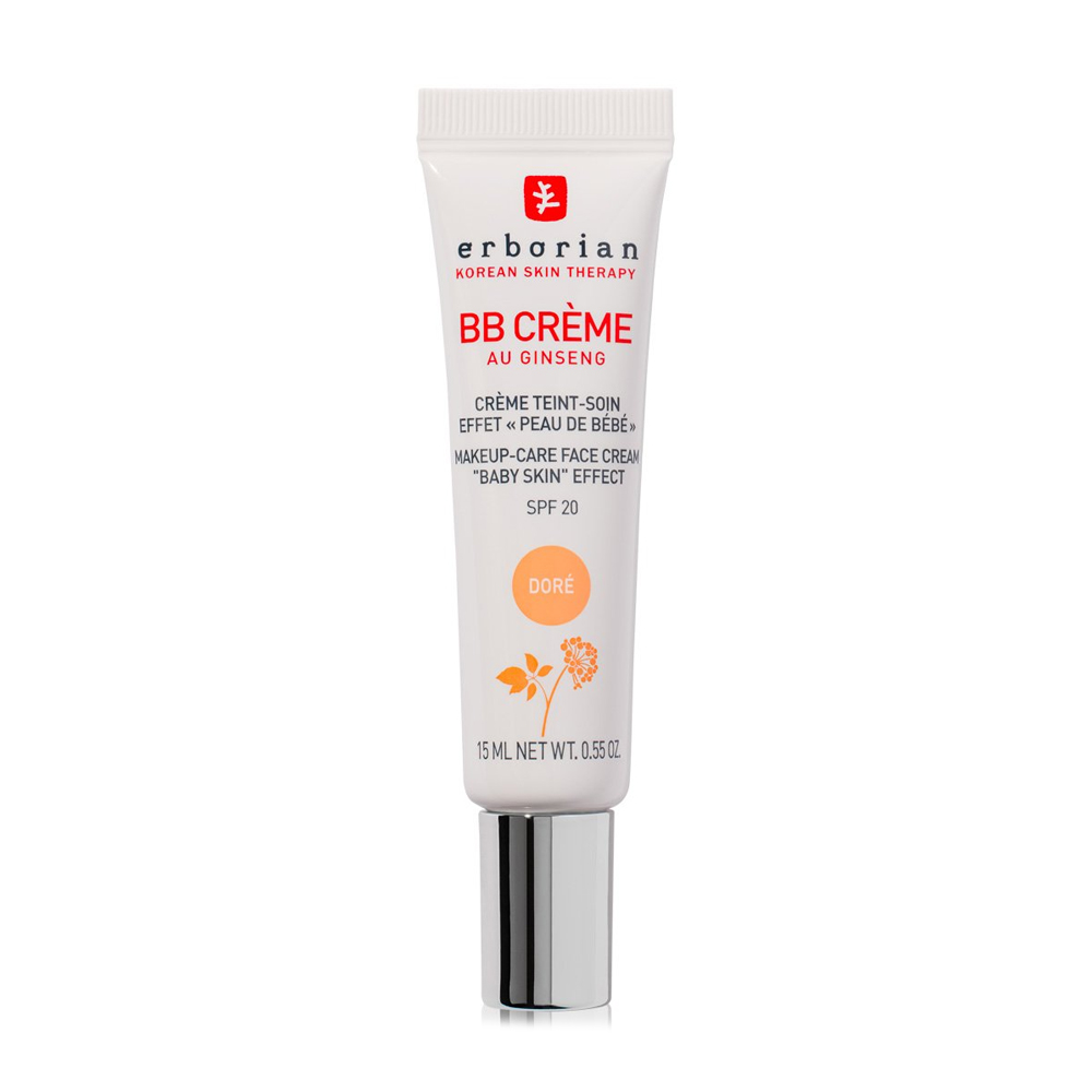 ВВ-крем для обличчя Erborian BB Cream Baby Skin Effect, SPF 20, із женьшенем, Dore, 15 мл