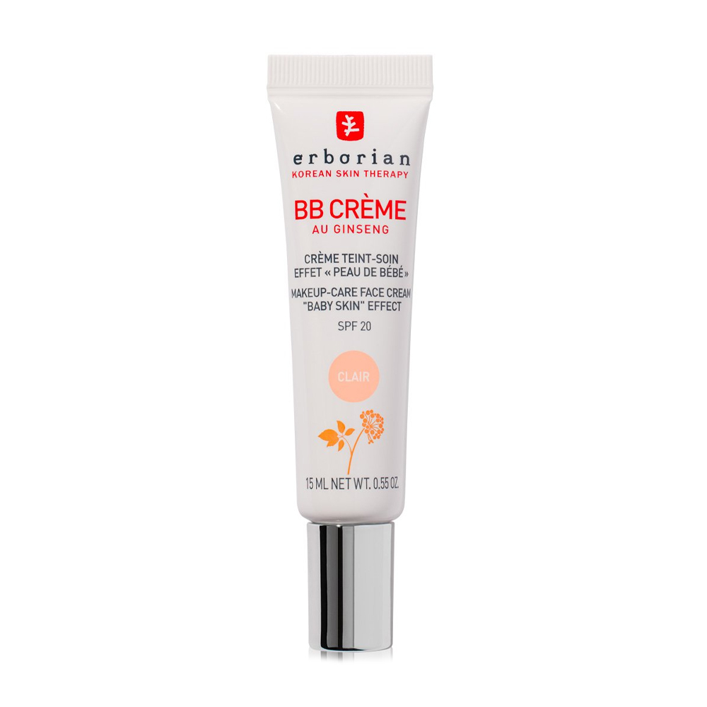 ВВ-крем для обличчя Erborian BB Cream Baby Skin Effect, SPF 20, із женьшенем, Clair, 15 мл