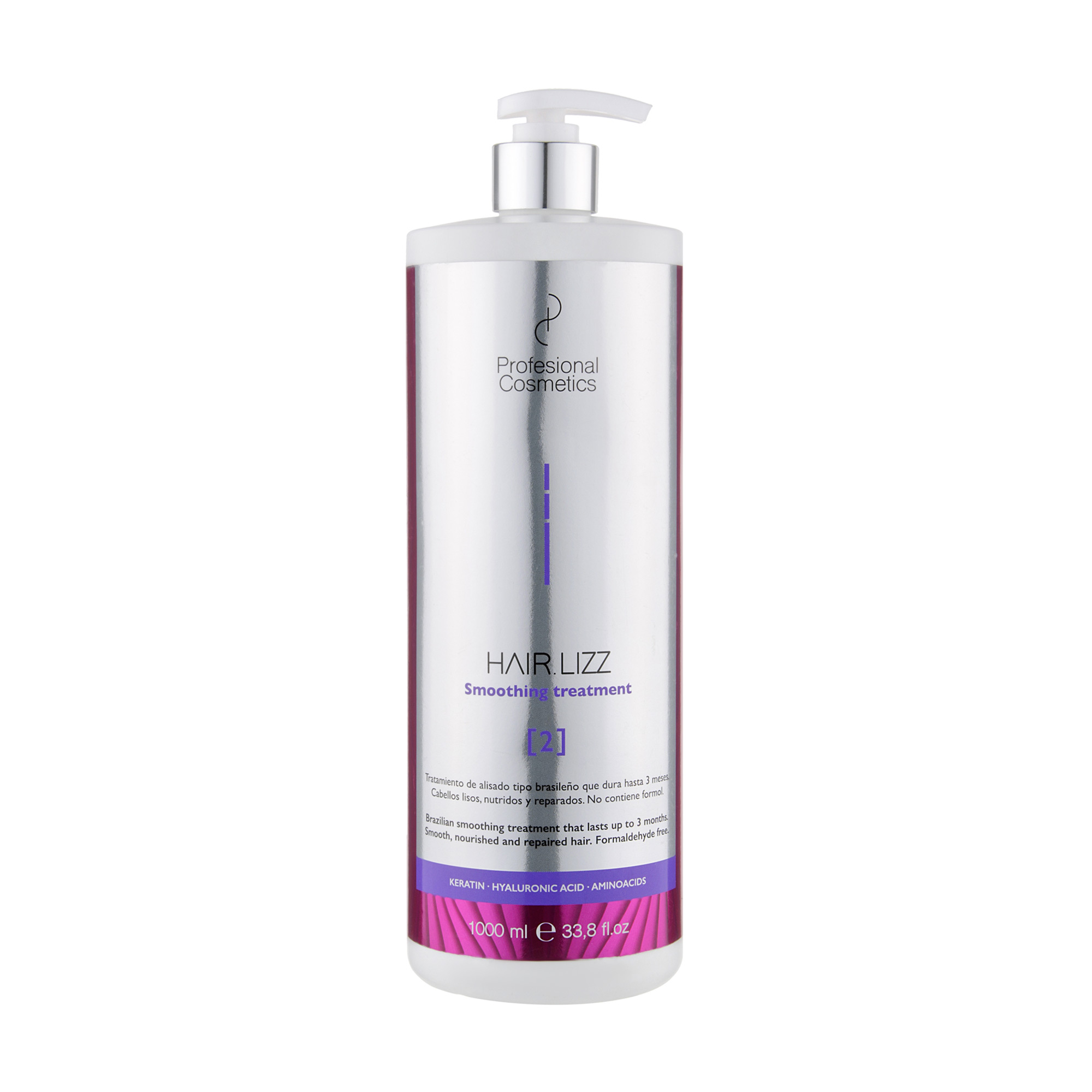 Вирівнювальний препарат для волосся Profesional Cosmetics Hair.Lizz Smoothing Treatment, 1 л
