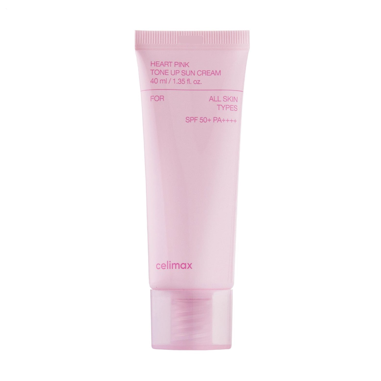 Вирівнювальний сонцезахисний крем для обличчя Celimax Heart Pink Tone Up Sun Cream, SPF 50+ PA++++, 40 мл