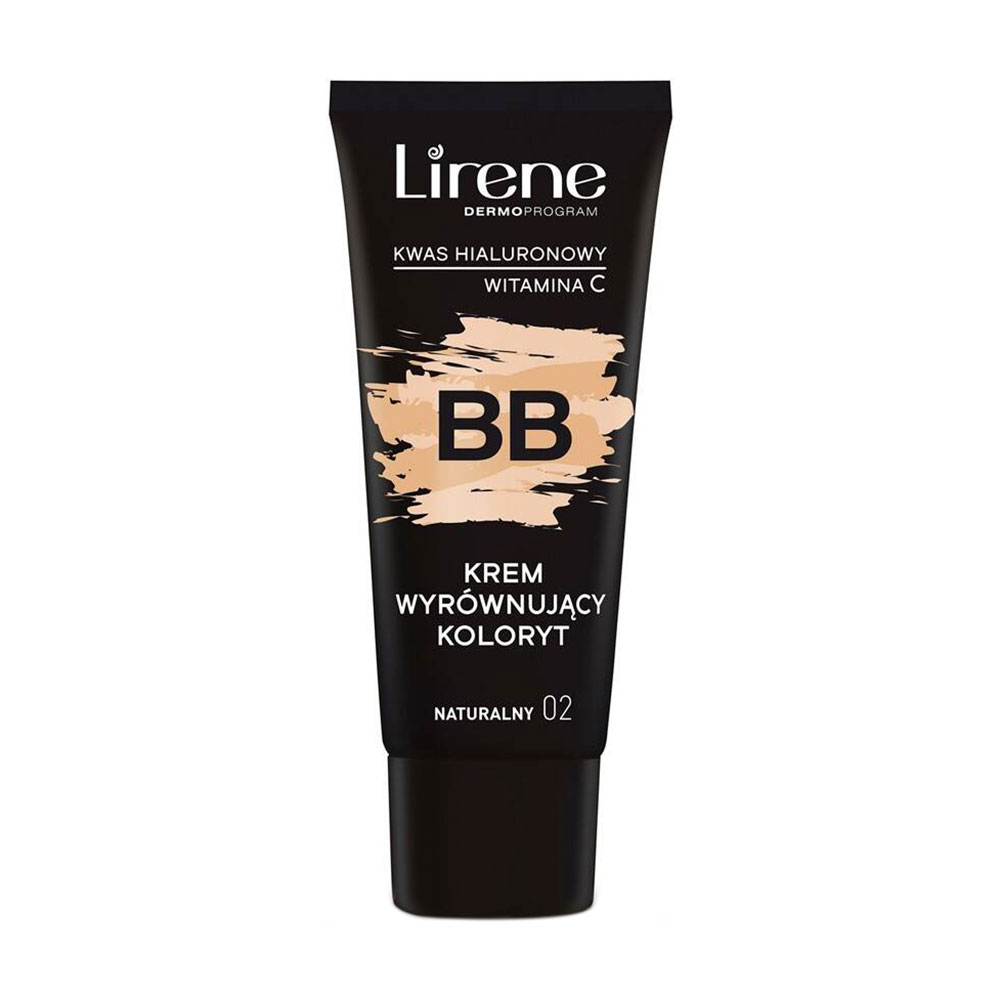 Вирівнювальний ВВ-крем для обличчя Lirene Hyaluronic Acid Vitamin C, 02 Natural, 30 мл