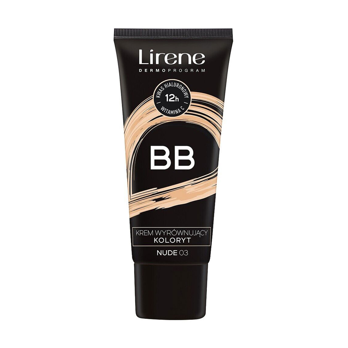 Вирівнювальний ВВ-крем для обличчя Lirene Hyaluronic Acid Vitamin C, 03 Nude, 30 мл