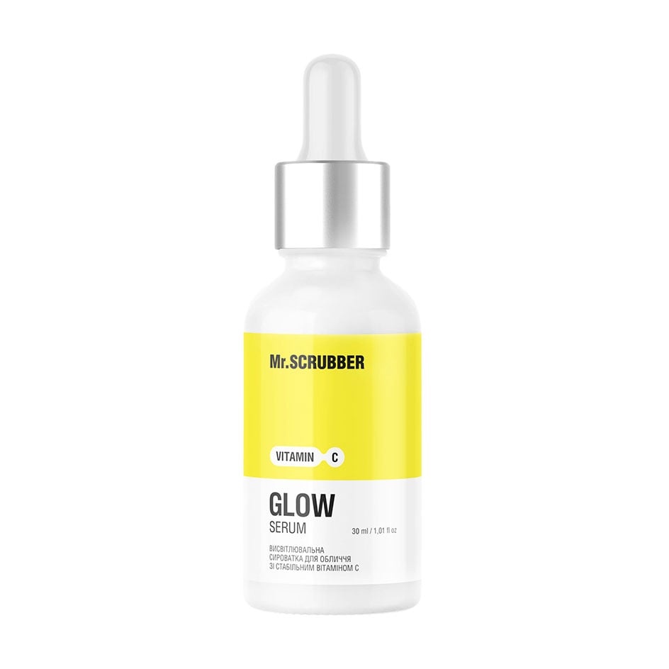 Висвітлювальна сироватка для обличчя Mr.Scrubber Vitamin C Glow Serum зі стабільним вітаміном С, 30 мл