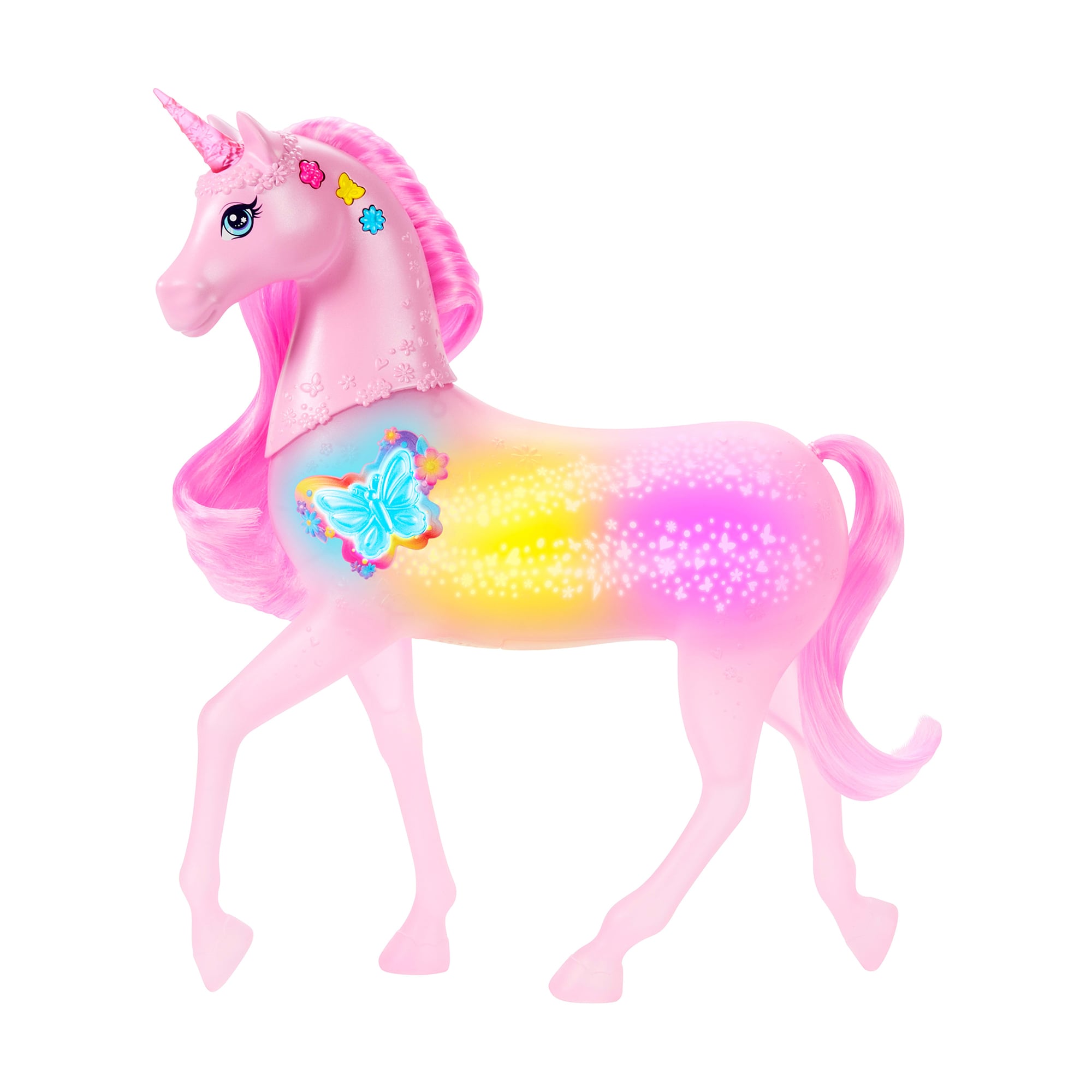 Єдиноріг Barbie Фантастичний світ Магія кольорів та звуків, від 3 років, 32.6*30.8*8.2 см (JCP78)