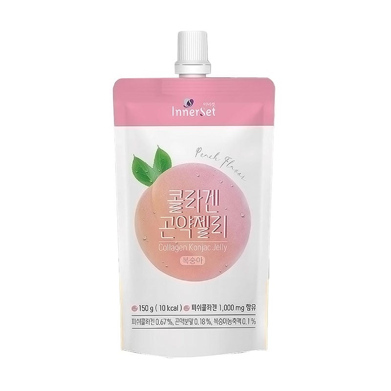 Їстівне колагенове желе InnerSet Collagen Konjac Jelly з персиком, 150 г