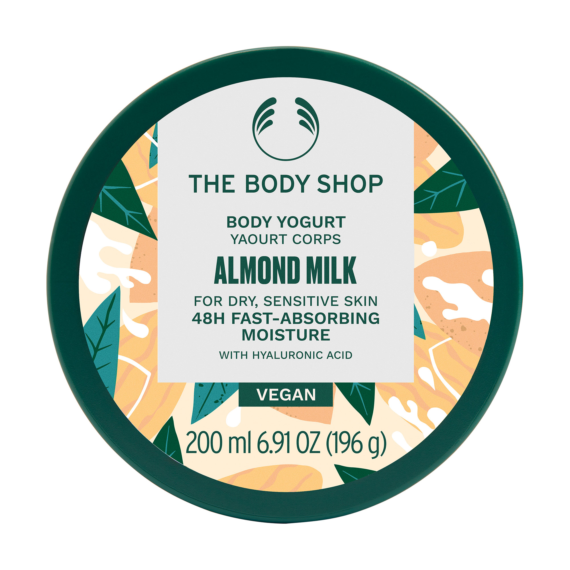 Йогурт для тіла The Body Shop Almond Milk Мигдальне молочко, для чутливої шкіри, 200 мл