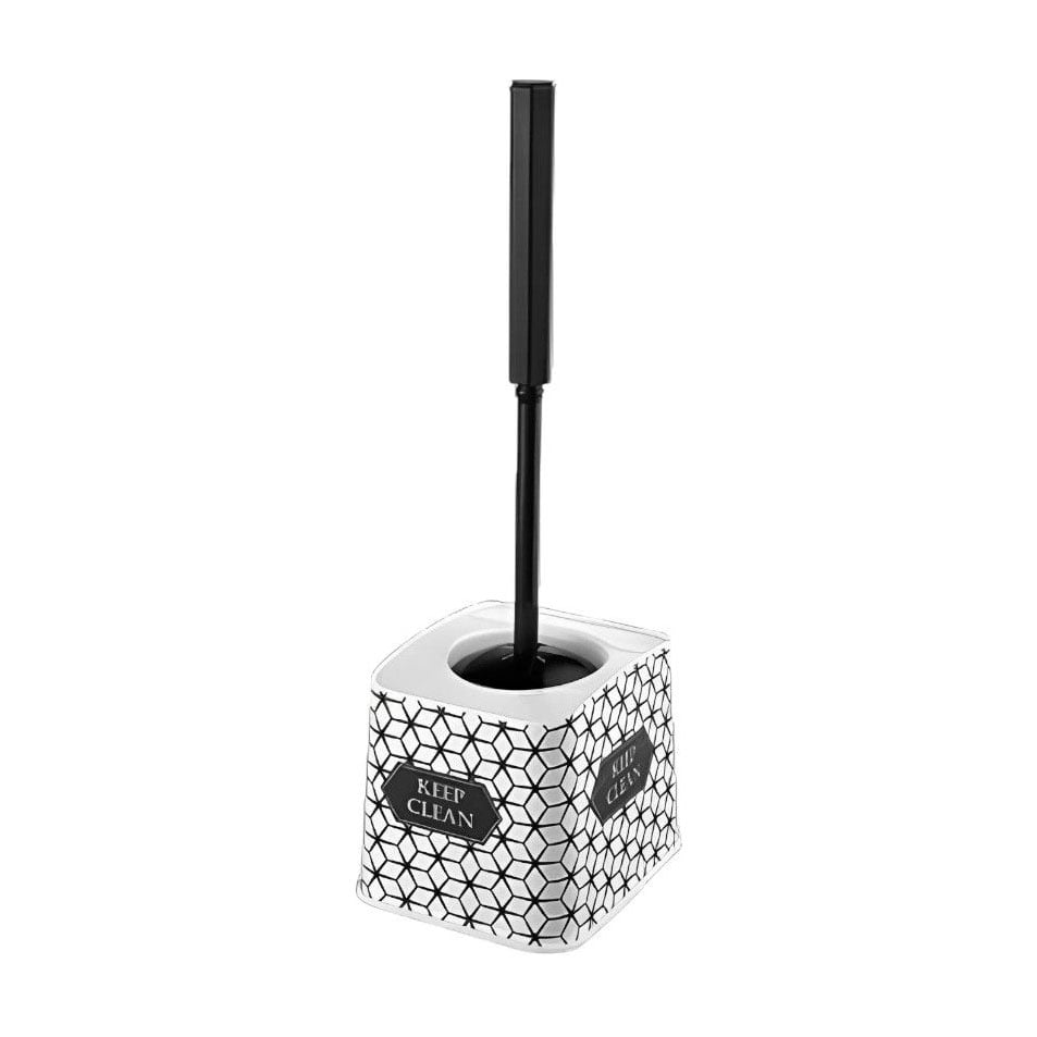 Йоржик для унітазу з підставкою Elif Plastik Keep Clean, 12*15*43 см (U388)
