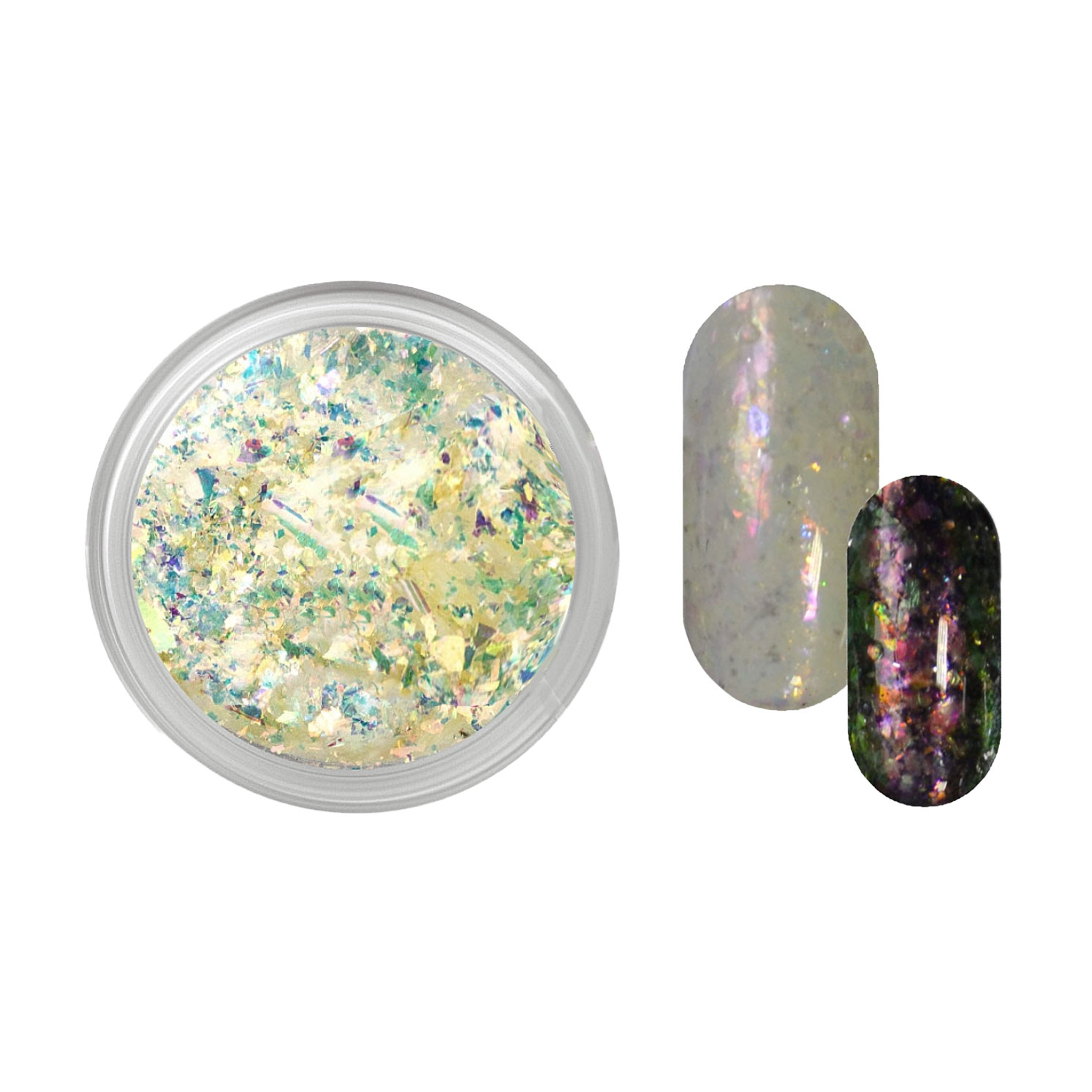 Юкі пластівці для декору нігтів Nails Molekula Professional Chameleon Brocade 08 (MLK17950)