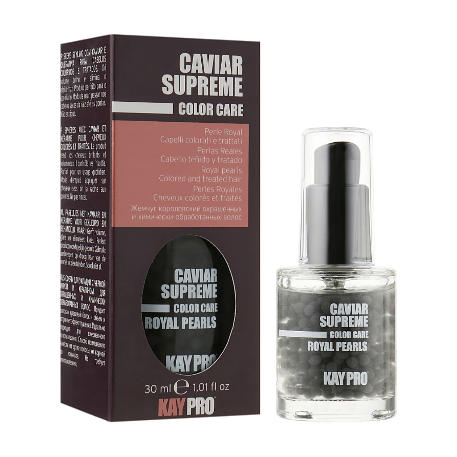 Захисний флюїд KayPro Caviar Supreme Royal Pearls для фарбованого та хімічно обробленого волосся, 30 мл