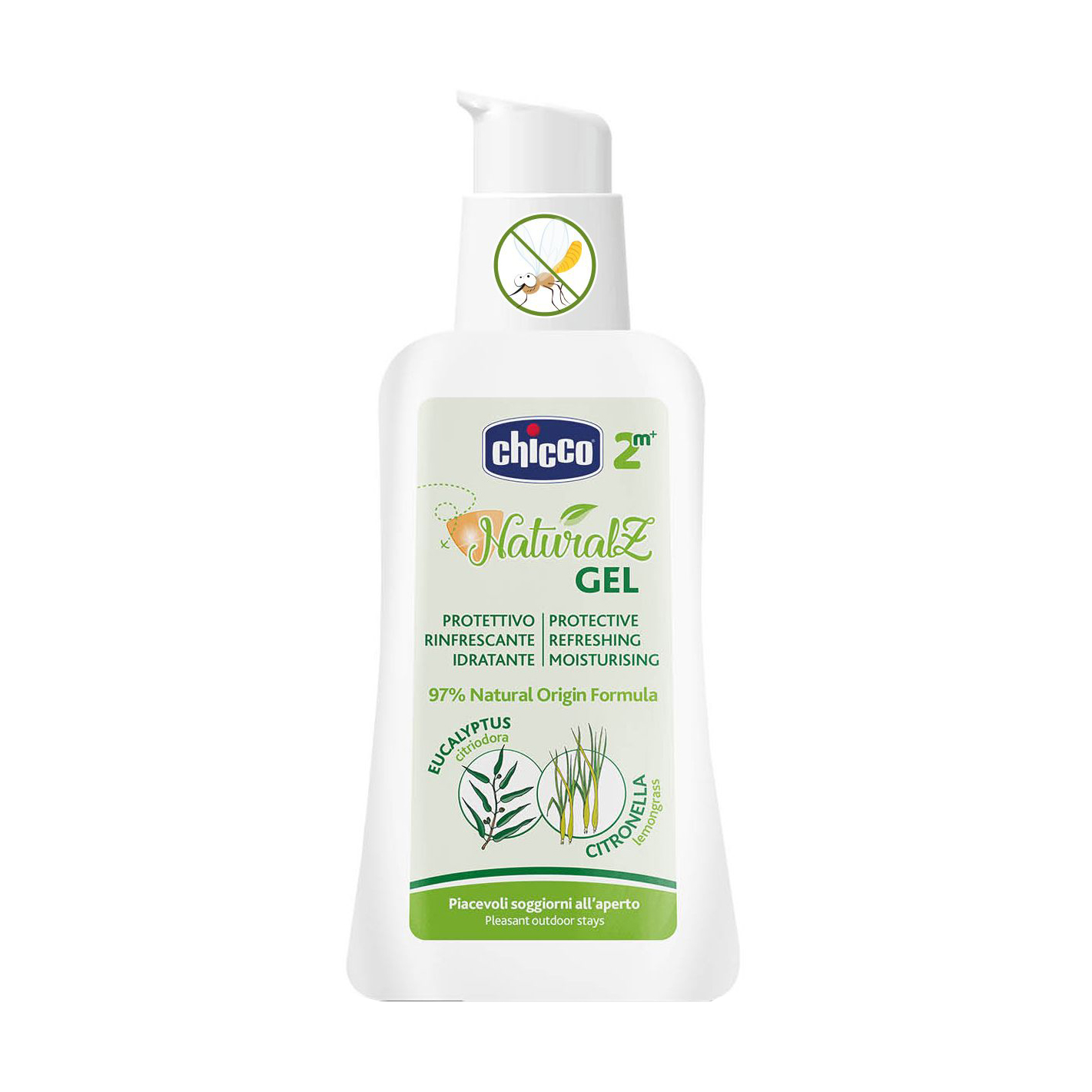 Захисний гель від комарів Chicco NaturalZ, 60 мл