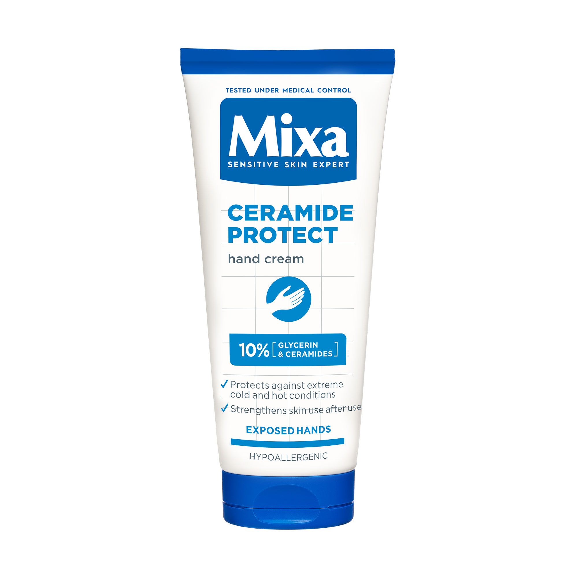 Захисний крем для рук Mixa Ceramide Protect Hand Cream для сухої шкіри, з церамідами, 100 мл