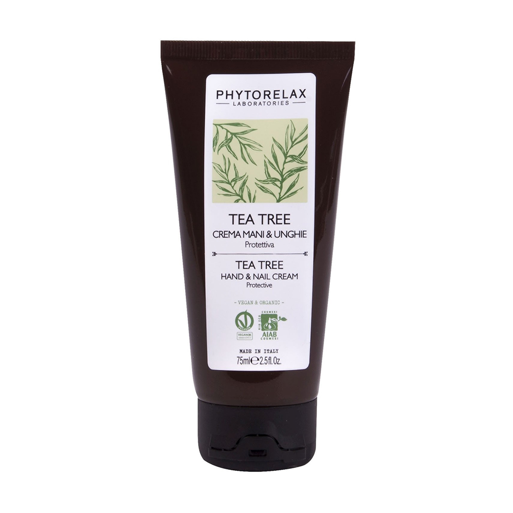 Захисний крем для рук та нігтів Phytorelax Laboratories Tea Tree Hand And Nail Cream, 75 мл
