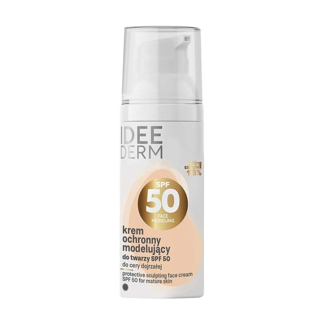 Захисний моделювальний крем для обличчя Ideepharm Idee Derm SPF 50, 50 мл