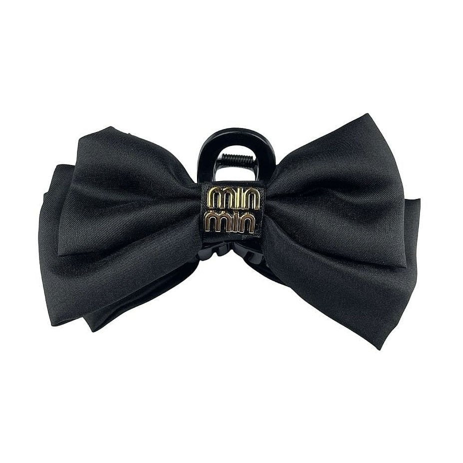 Заколка-бант для волосся Miu Miu Hair Clip Bow Black, 15 см, 1 шт