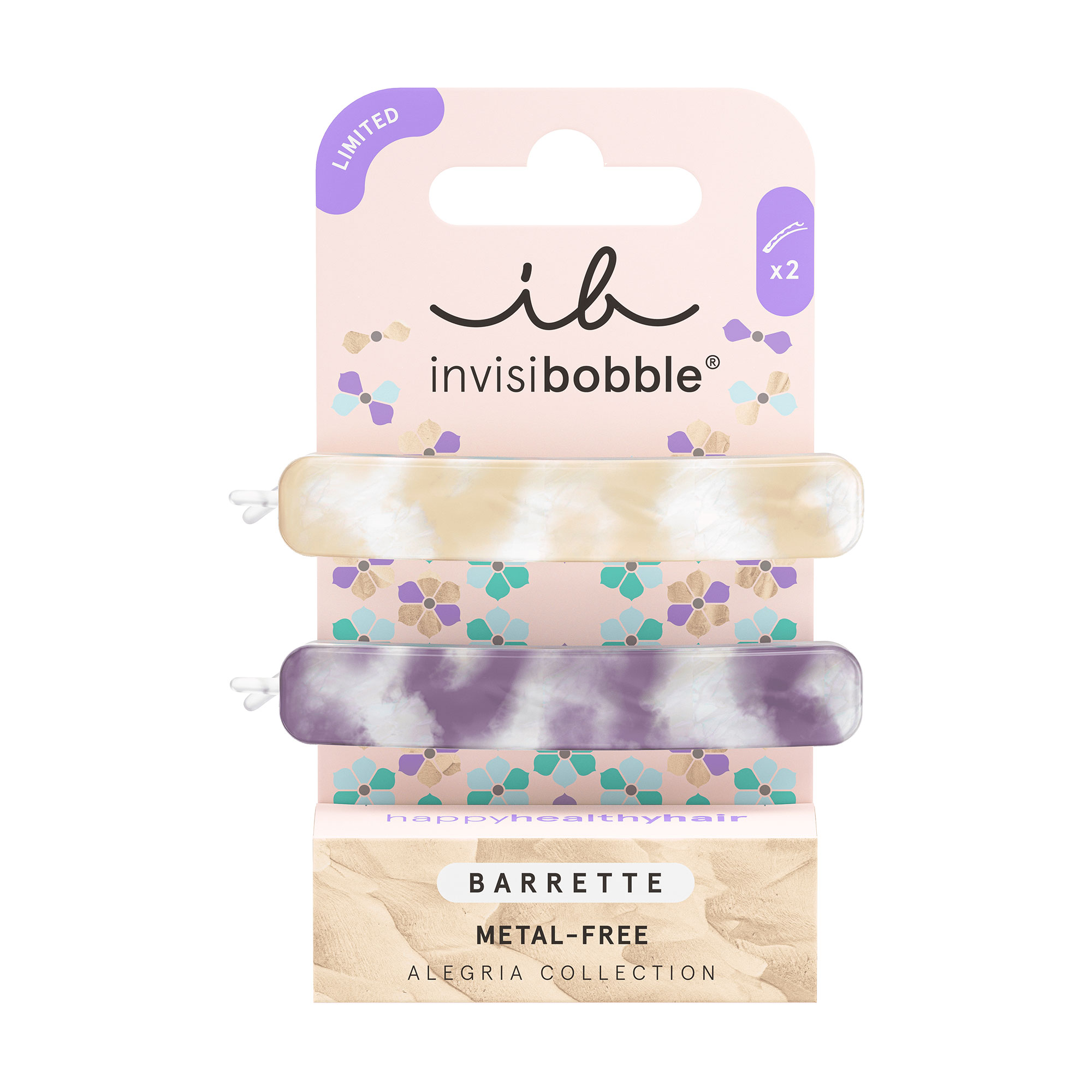 Заколка для волосся Invisibobble Barrette Alegria Collection Turn On Your Healers, 2 шт