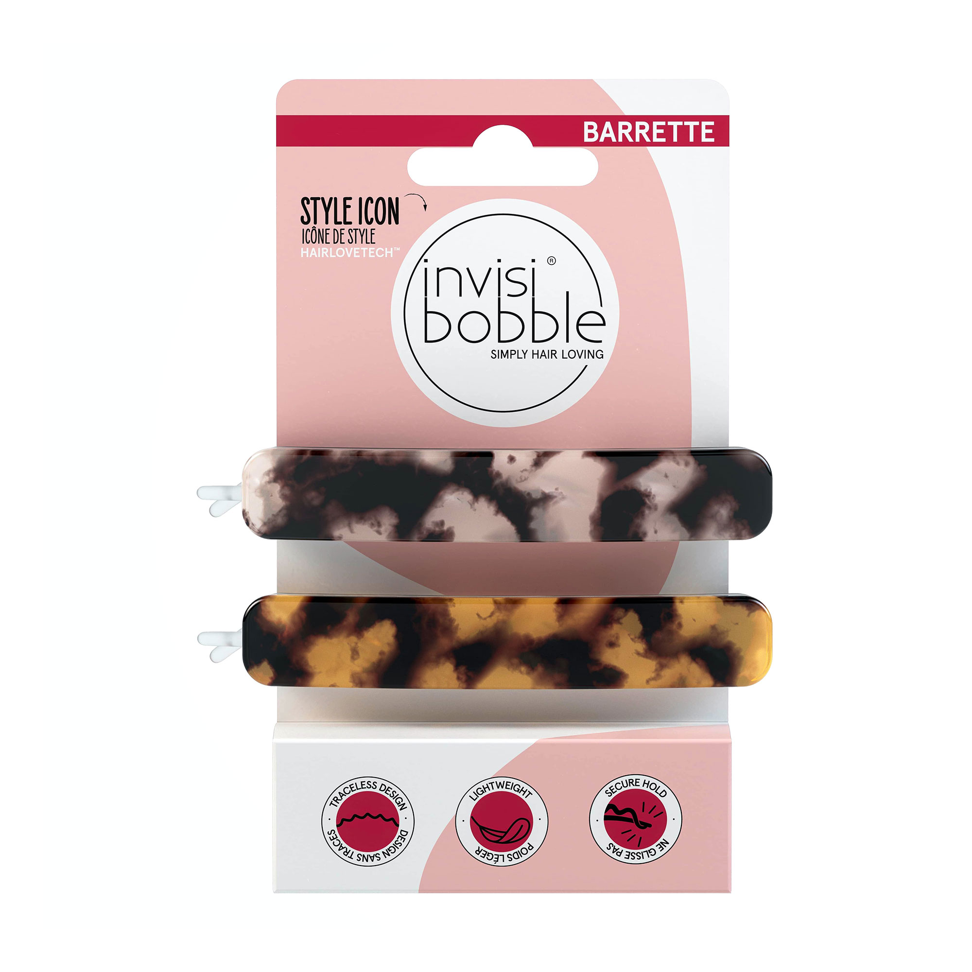 Заколка для волосся Invisibobble Barrette Havana Mama, 2 шт