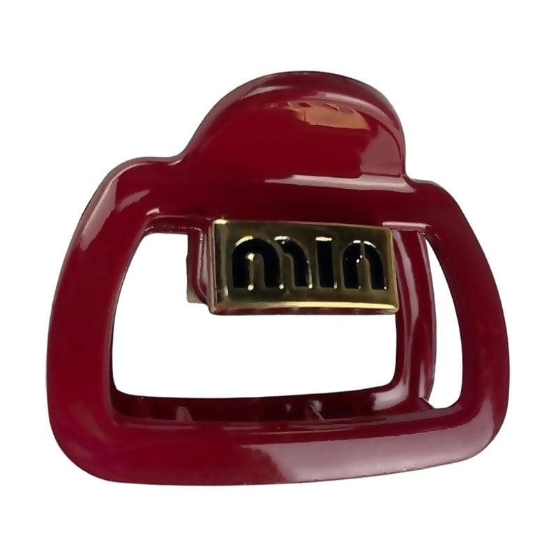 Заколка для волосся Miu Miu Hair Clip Gold Red, 5.5*4.5 см, 1 шт