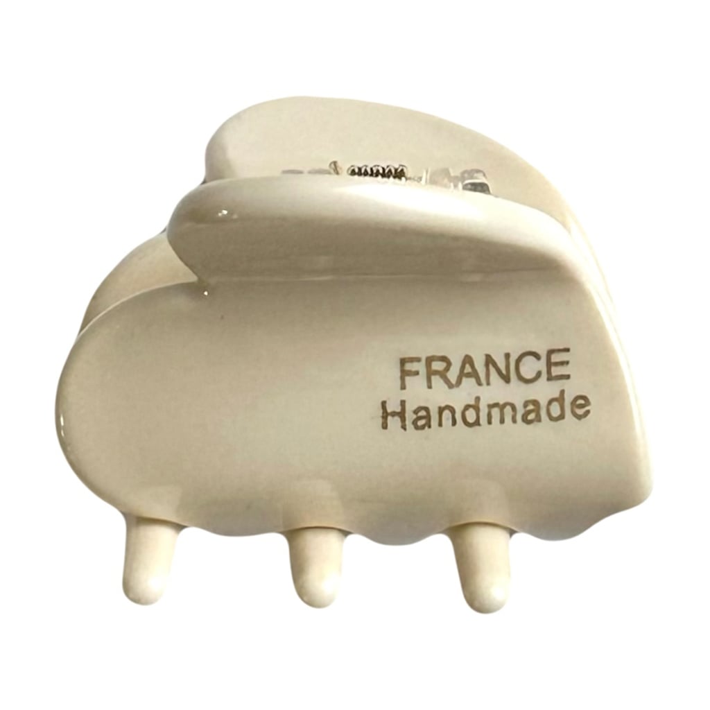 Заколка для волосся NYU.NYU France Hair Clip Heart Краб, White, 3.5*3 см (FR01HCHW01)